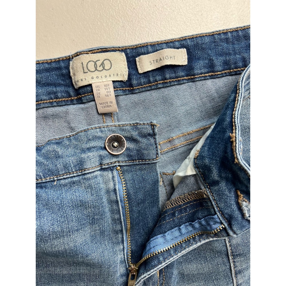 LOGO by Lori Goldstein Tall Straight Leg Denim Jeans NWT SIZE 10 TALL - Picture 6 of 9